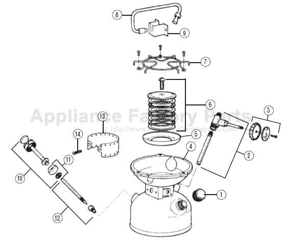 coleman parts diagram